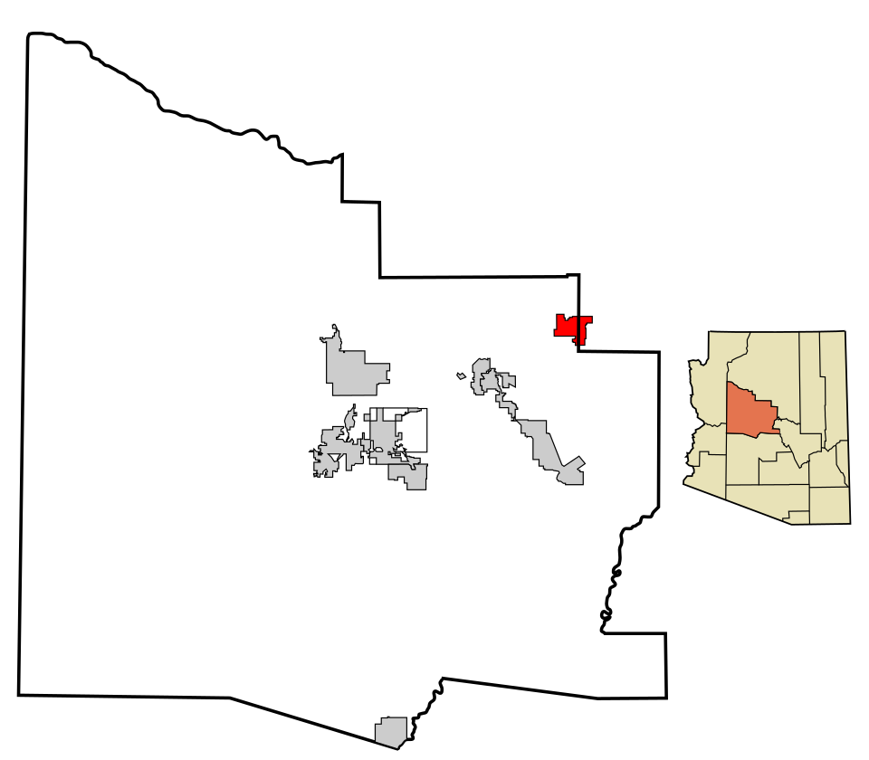 Locator map of Sedona