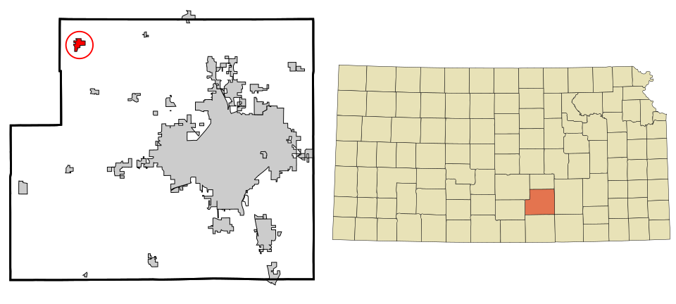 Locator map of Mount Hope