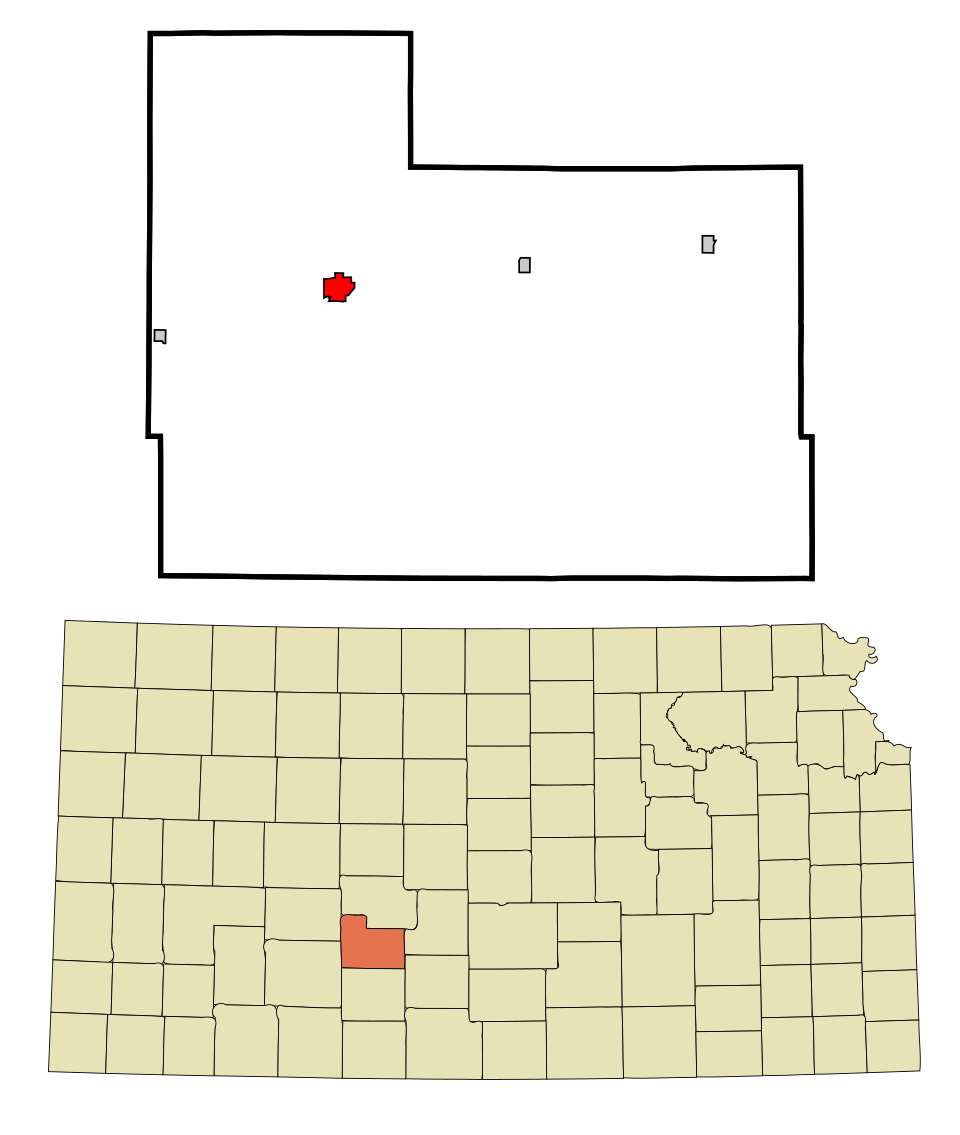 Locator map of Kinsley