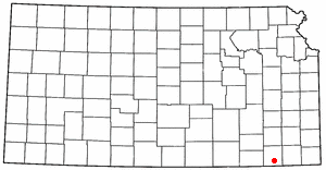 Locator map of Dearing