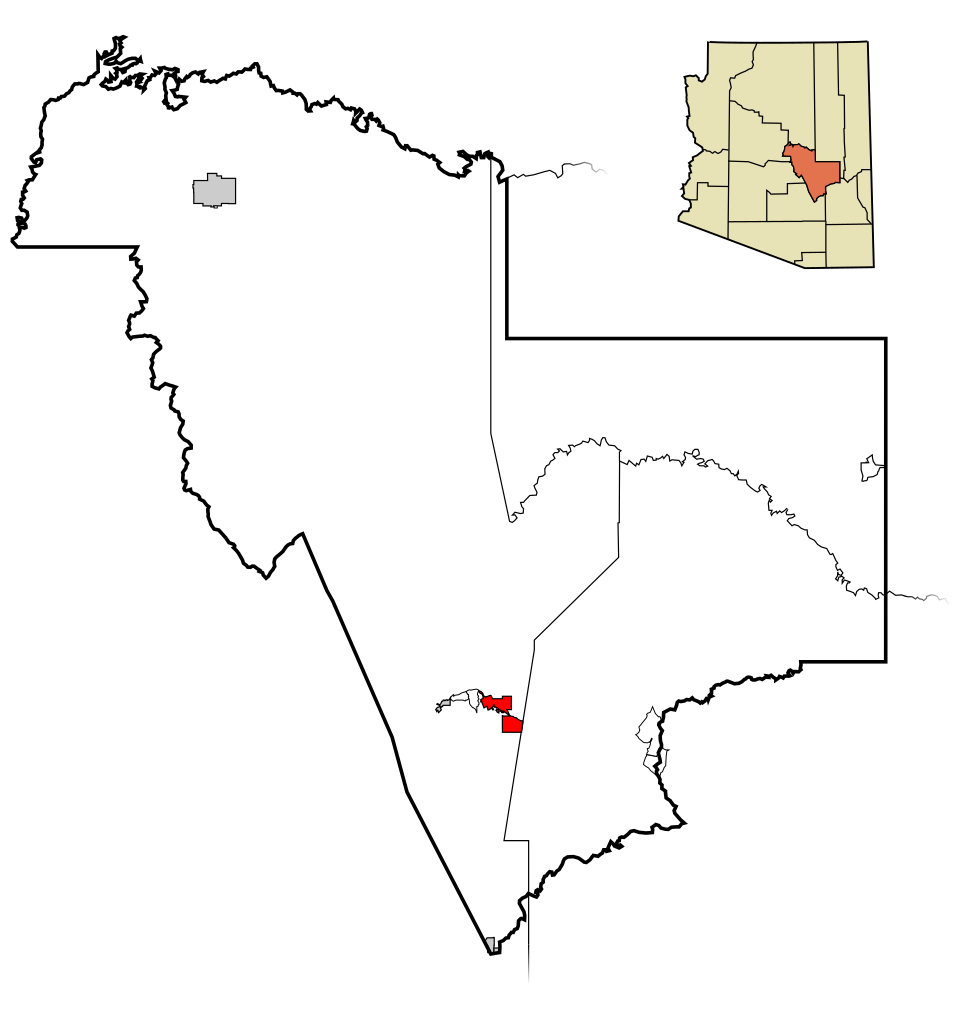 Locator map of Globe