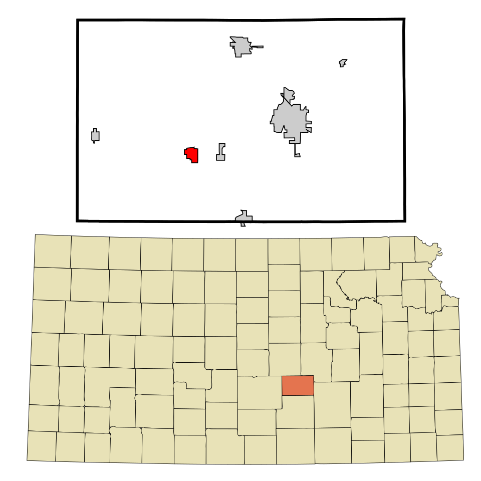 Locator map of Halstead