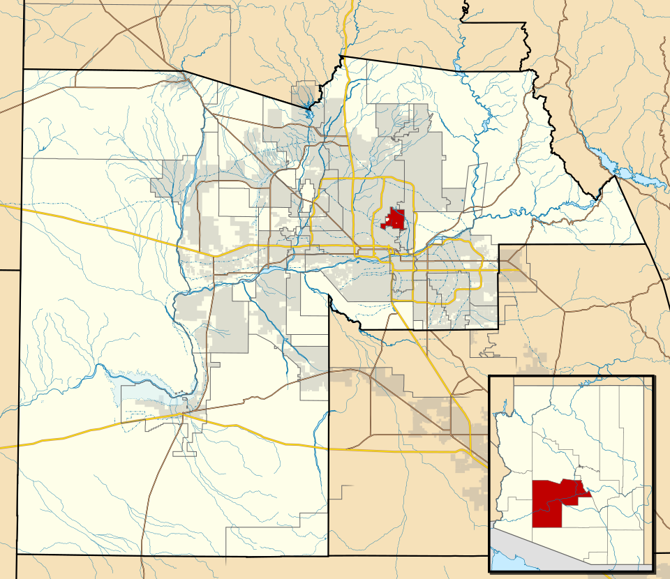 Locator map of Paradise Valley