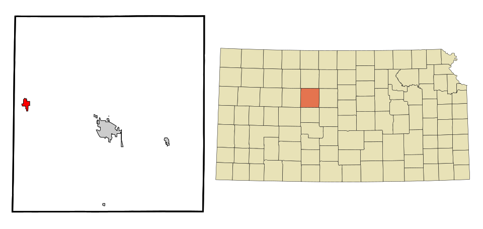 Locator map of Ellis