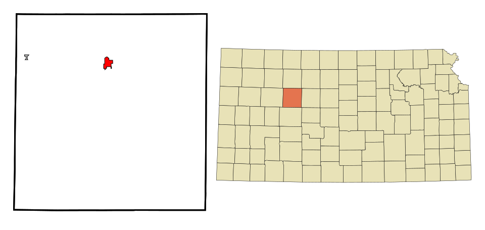 Locator map of WaKeeney