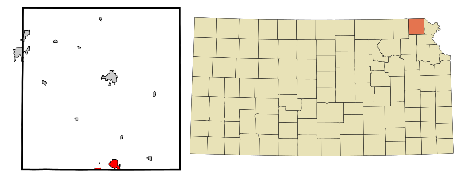 Locator map of Horton