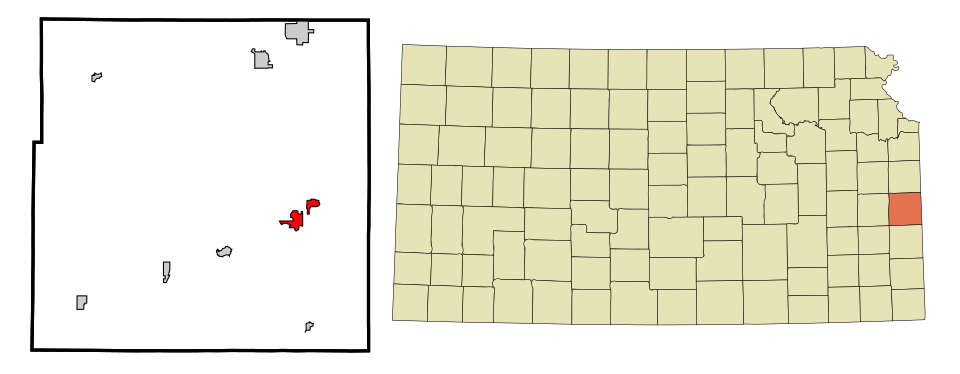 Locator map of Pleasanton
