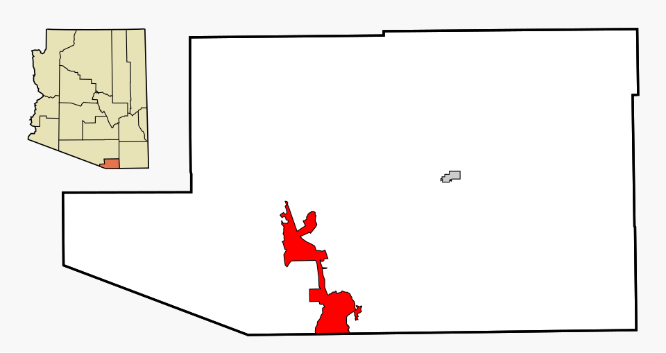 Locator map of Nogales