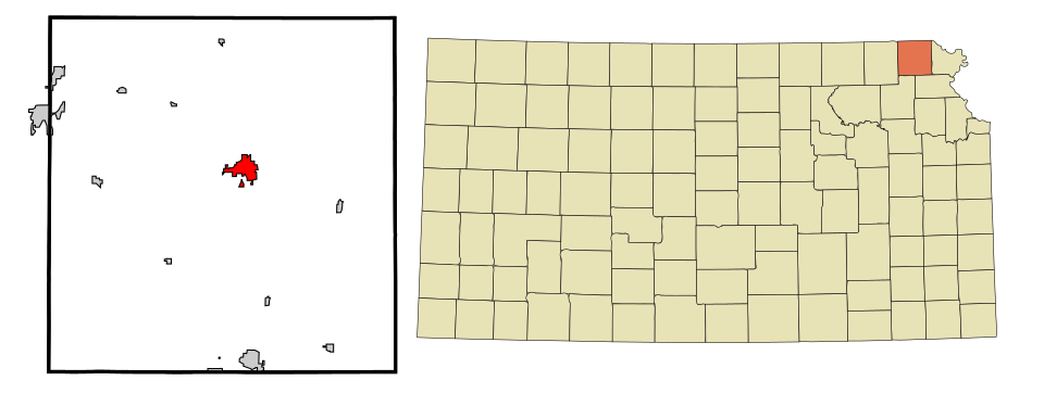 Locator map of Hiawatha