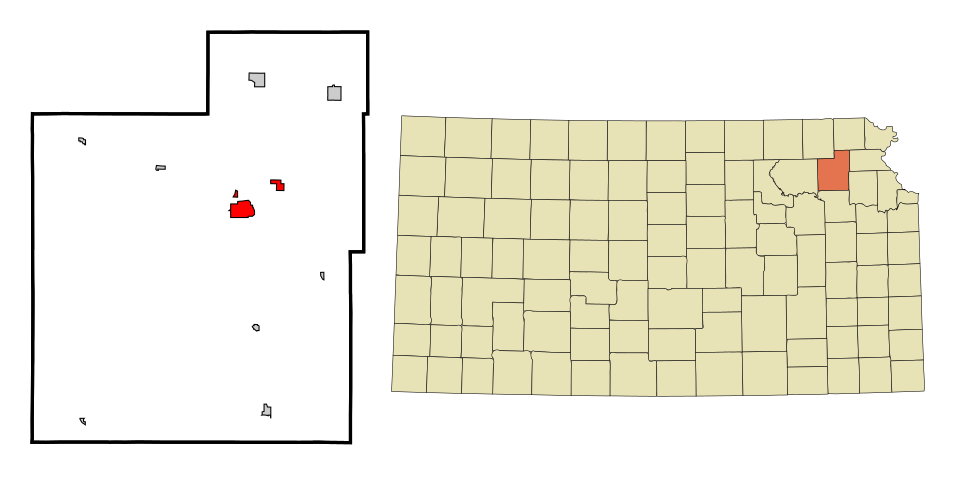 Locator map of Holton
