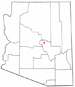 Locator map of Payson