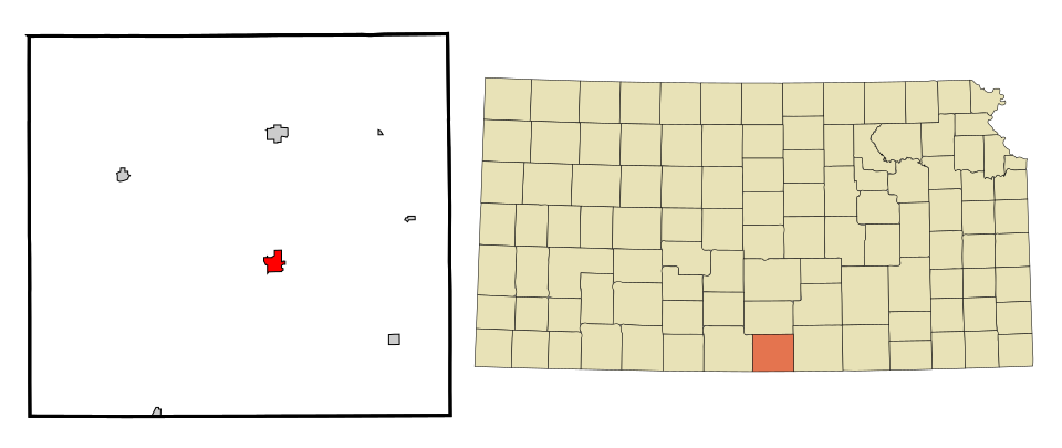 Locator map of Anthony