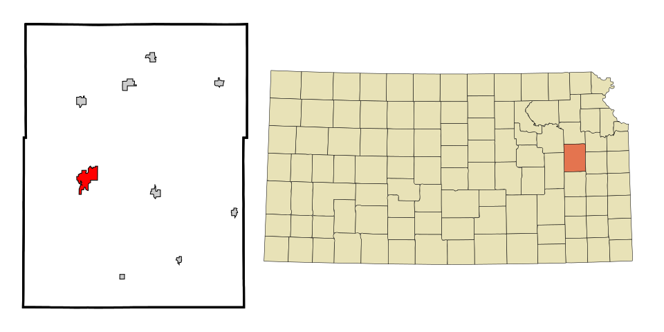 Locator map of Osage