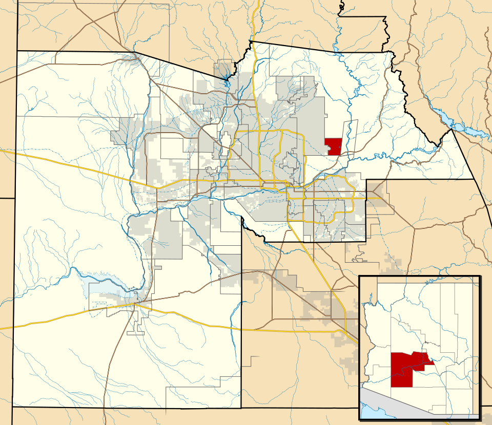 Locator map of Fountain Hills
