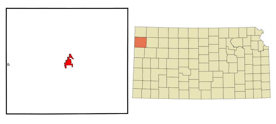 Locator map of Goodland