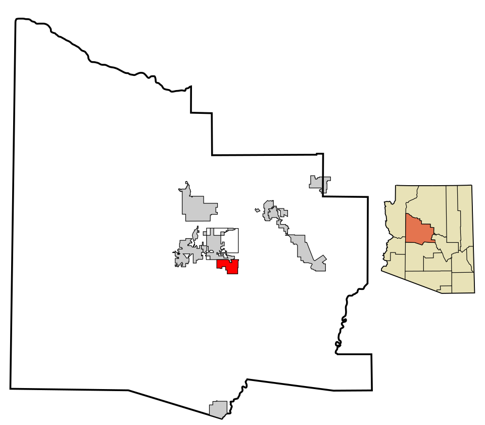 Locator map of Dewey-Humboldt