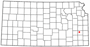 Locator map of Iola