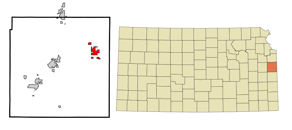 Locator map of Louisburg