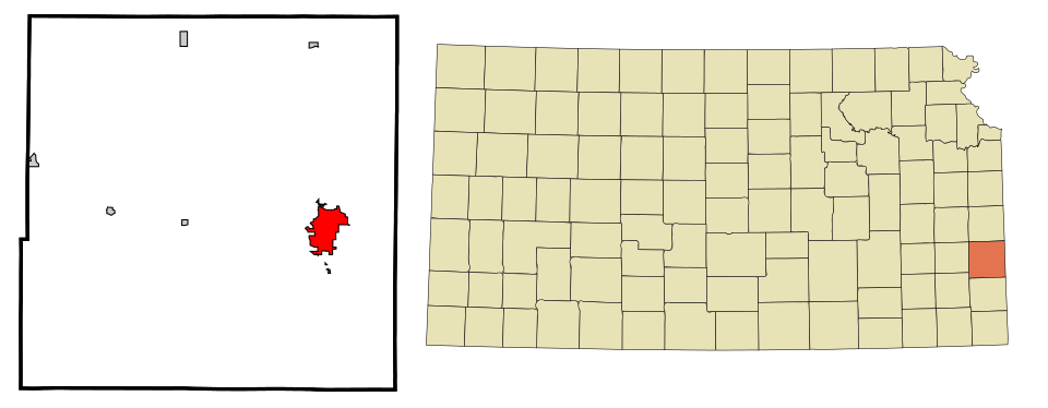 Locator map of Fort Scott