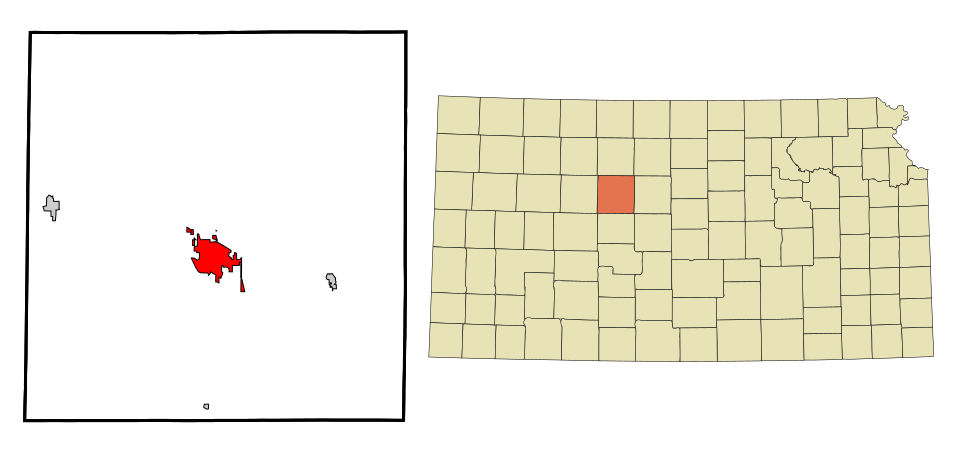 Locator map of Hays