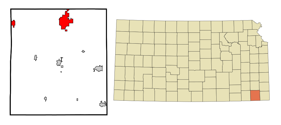 Locator map of Parsons