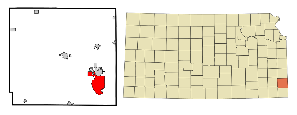 Locator map of Pittsburg