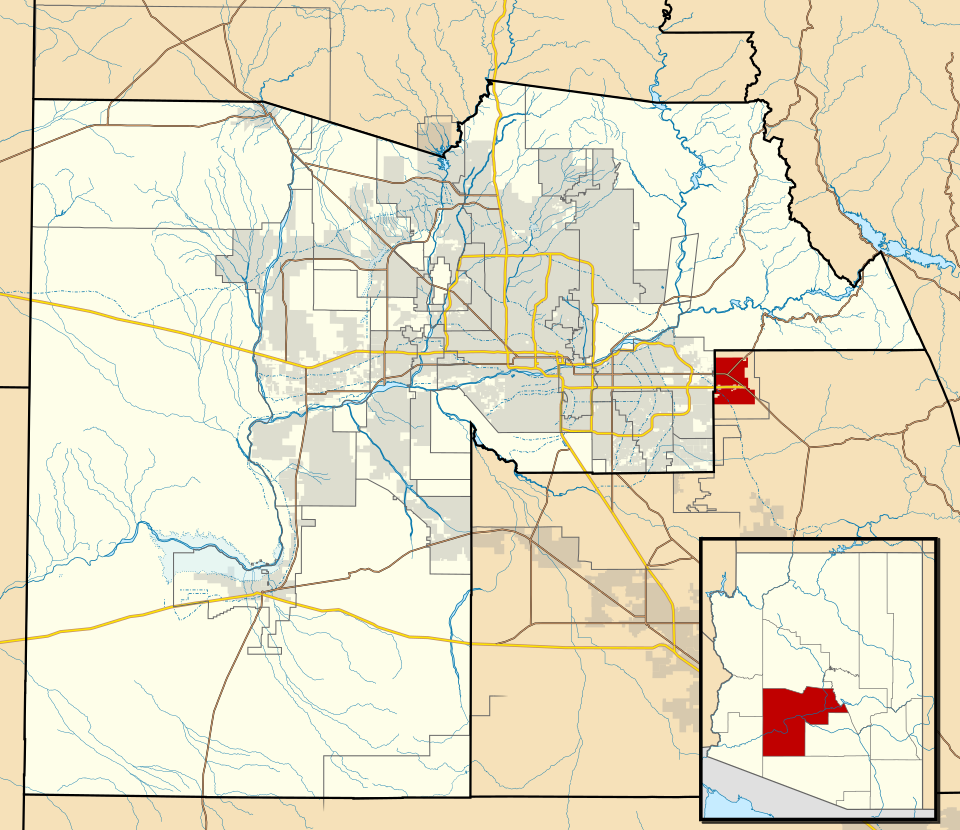 Locator map of Apache Junction