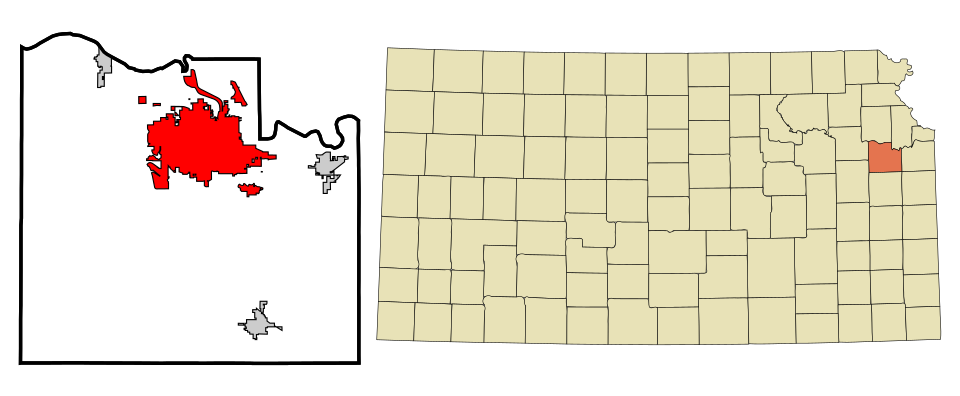 Locator map of Lawrence