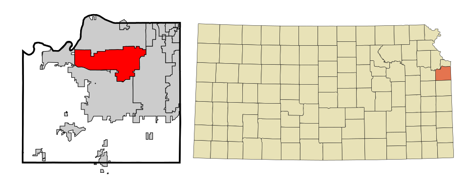 Locator map of Lenexa
