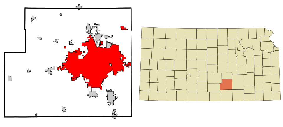 Map of Wichita