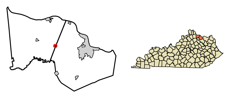 Locator map of Germantown
