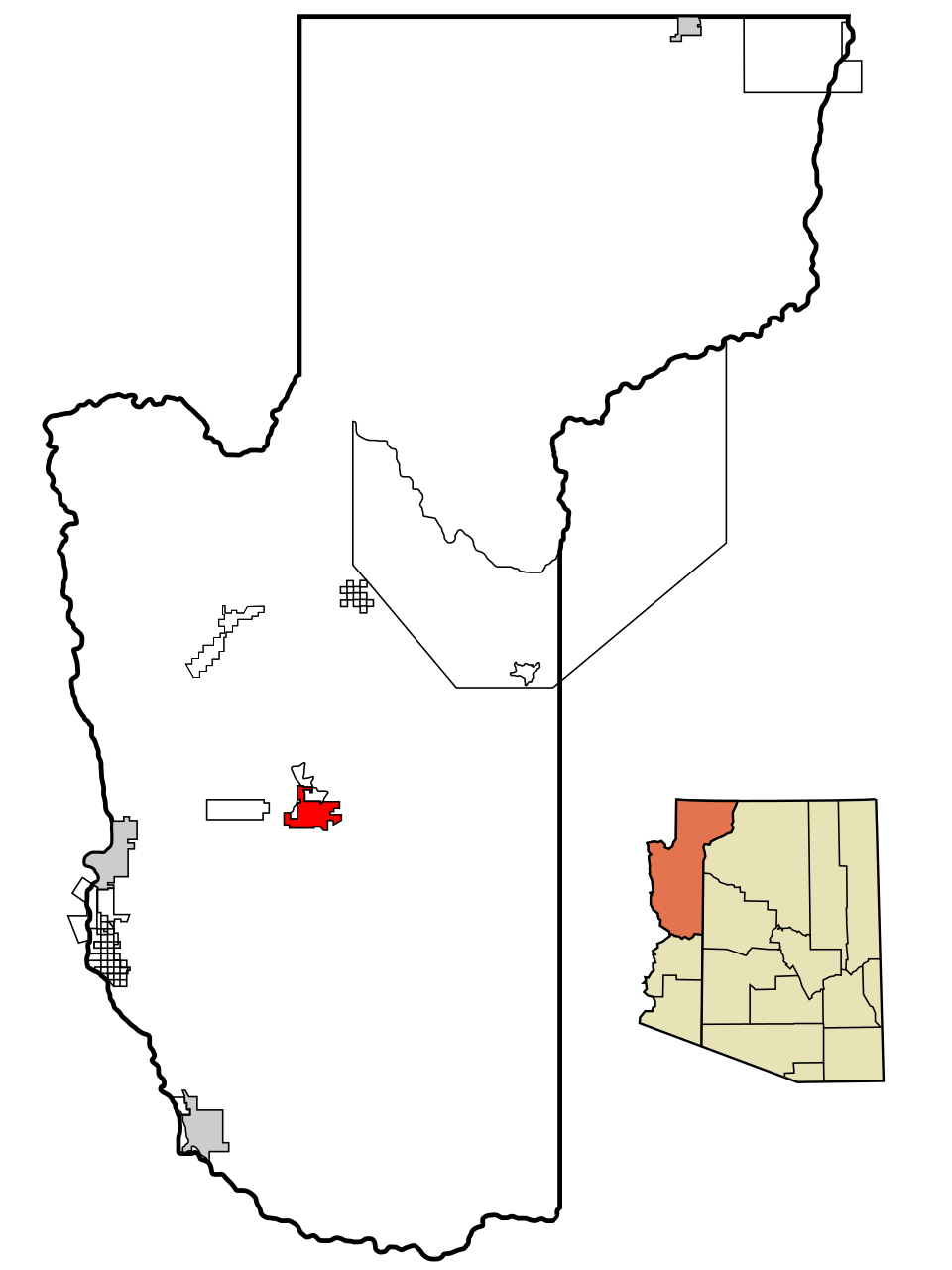 Locator map of Kingman
