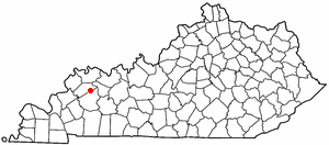 Locator map of Slaughters