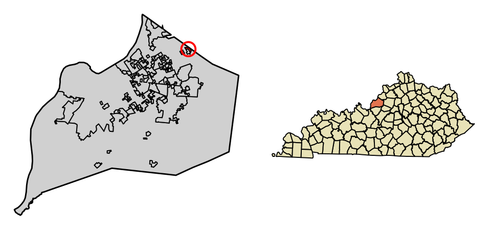 Locator map of Coldstream