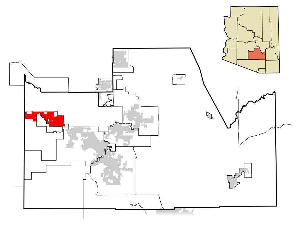 Locator map of Maricopa
