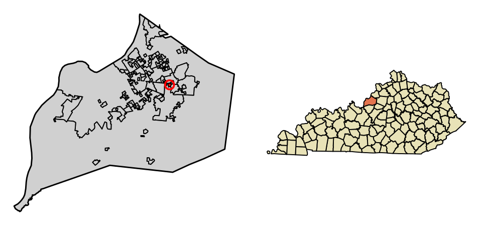 Locator map of Blue Ridge Manor
