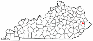 Locator map of Allen