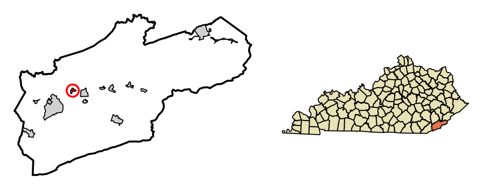 Locator map of Loyall