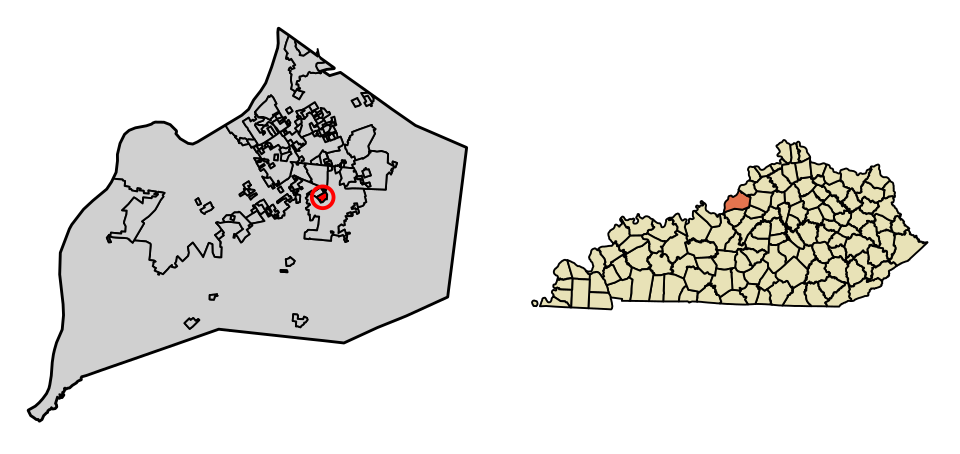 Locator map of Forest Hills