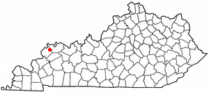 Locator map of Waverly