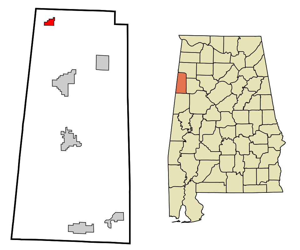 Locator map of Detroit
