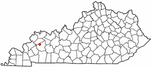 Locator map of Nebo