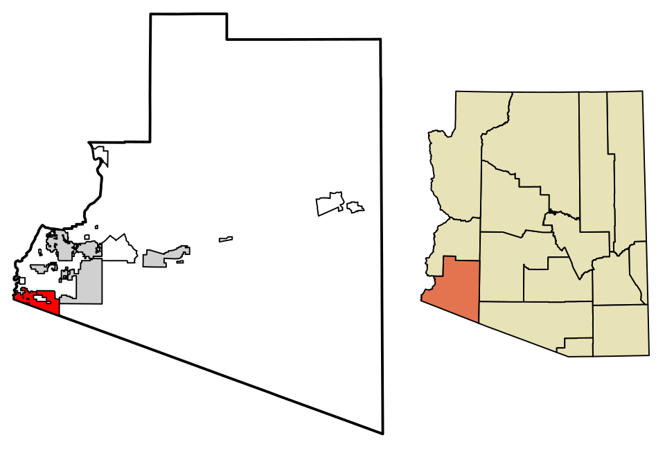 Locator map of San Luis