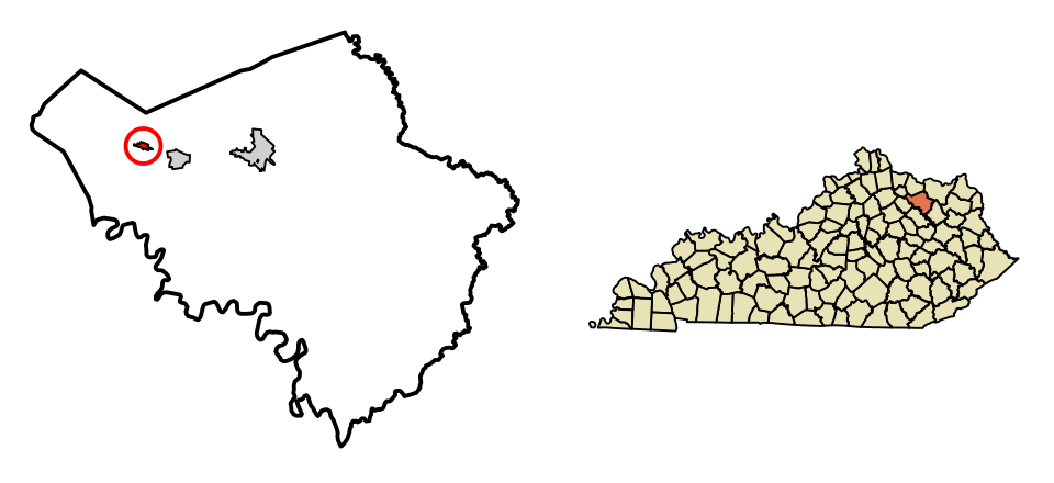 Locator map of Ewing