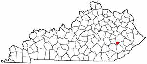 Locator map of Buckhorn