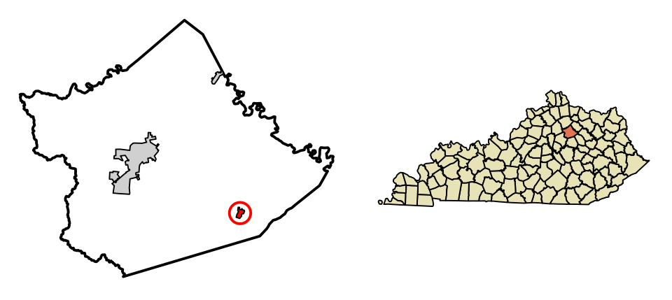Locator map of North Middletown