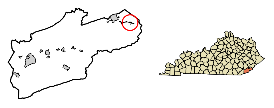 Locator map of Lynch