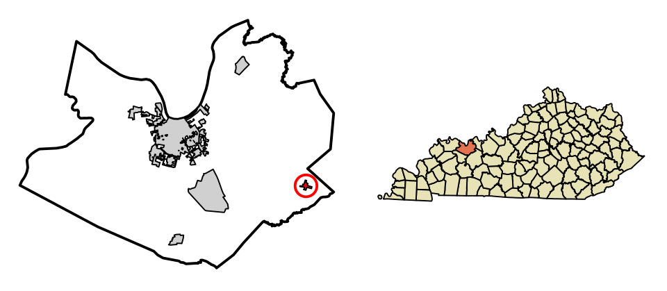 Locator map of Whitesville