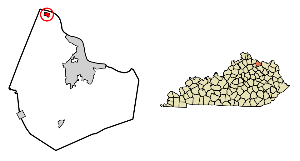 Locator map of Dover
