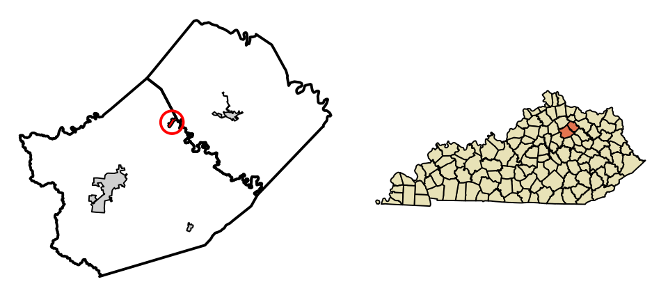 Locator map of Millersburg